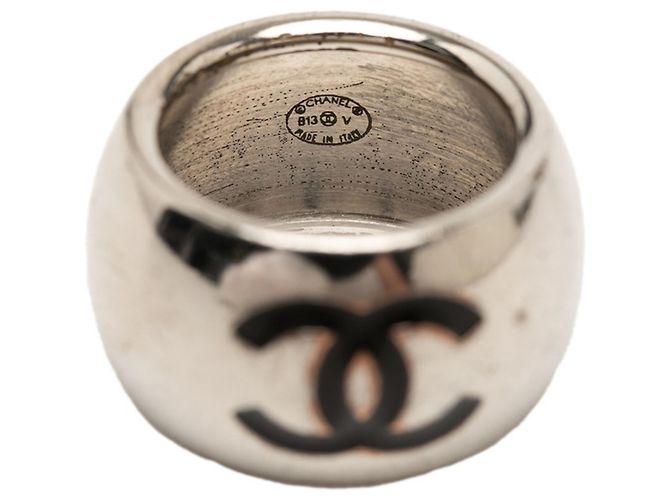 Chanel Coco Mark Ring aus silberfarbenem Metall - Ansicht 5