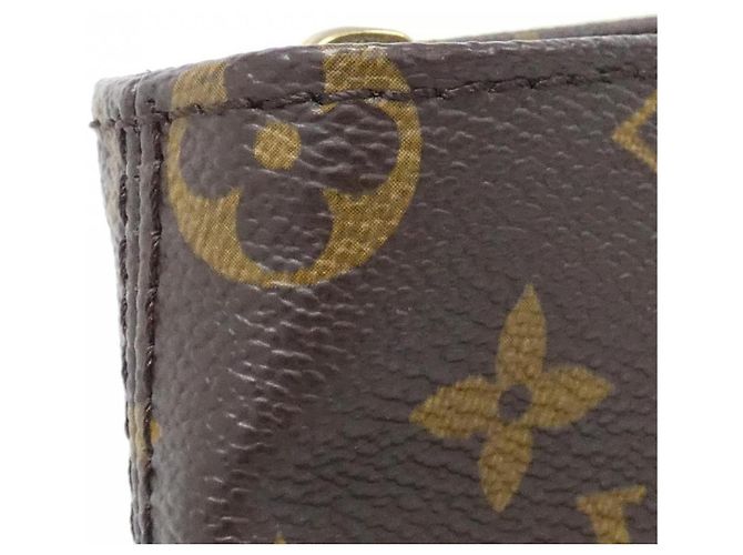 Borsa Louis Vuitton Monogram Cabas Piano Marrone - vista 4