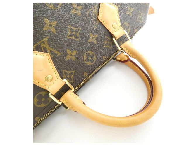 Borsa Boston Louis Vuitton Monogram Speedy 30cm Marrone - vista 5