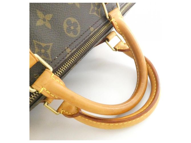 Borsa Boston Louis Vuitton Monogram Speedy Marrone - vista 5
