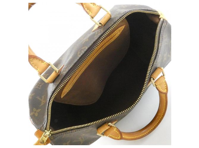 Borsa Boston Louis Vuitton Monogram Speedy Marrone - vista 8