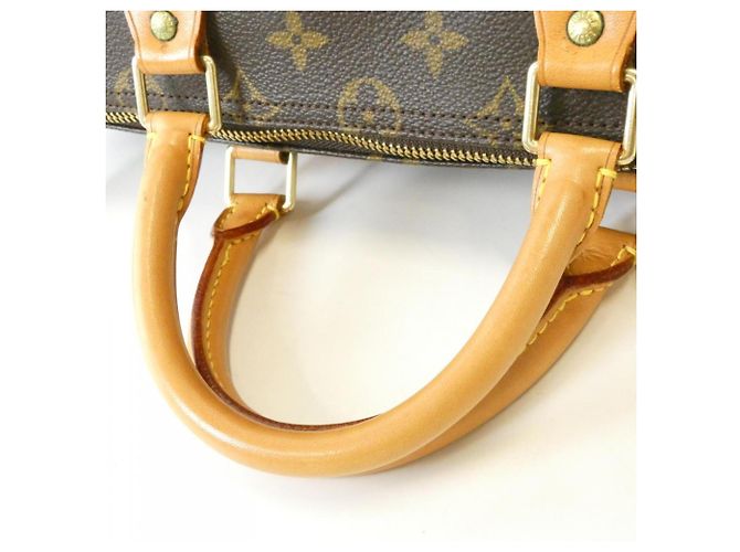 Borsa Boston Louis Vuitton Monogram Speedy 35cm Marrone - vista 6