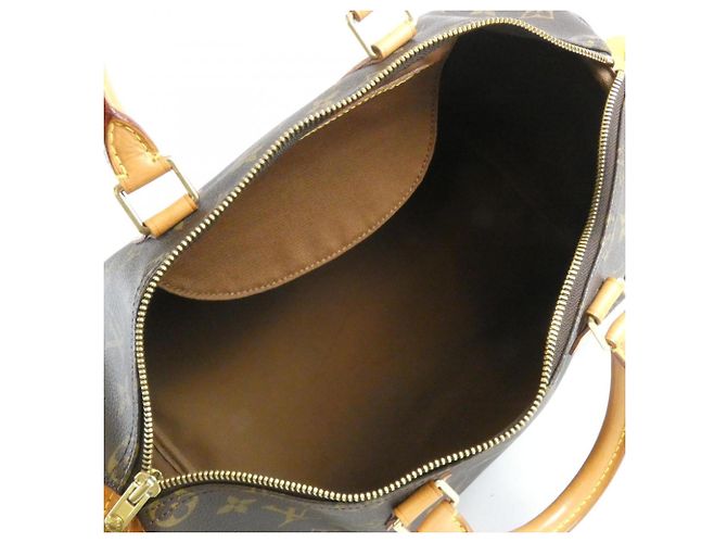 Borsa Boston Louis Vuitton Monogram Speedy 35cm Marrone - vista 7