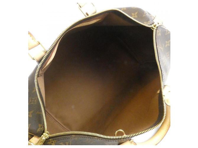 Borsa Boston Louis Vuitton Monogram Speedy Bandoulière Marrone - vista 7
