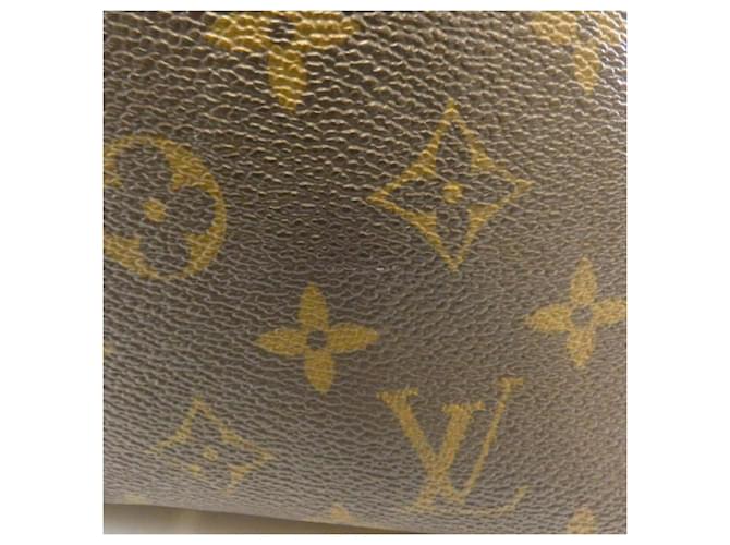 Borsa Louis Vuitton Monogram Neverfull PM Marrone - vista 4