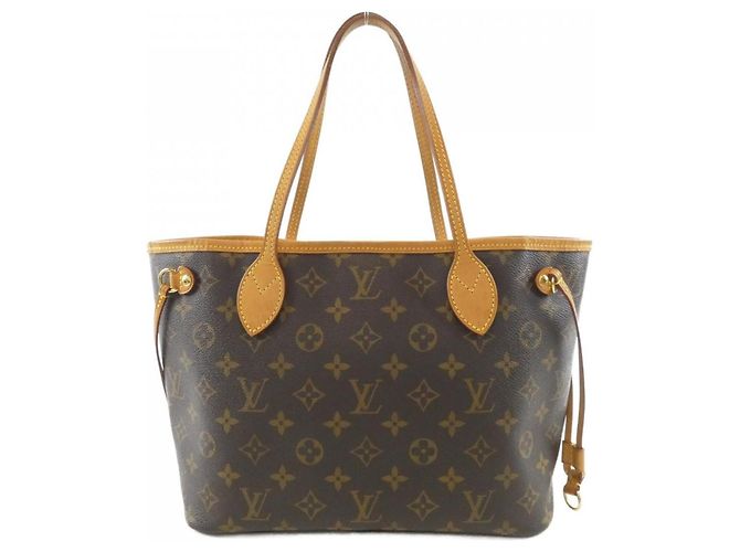 Borsa Louis Vuitton Monogram Neverfull PM Marrone - vista 2