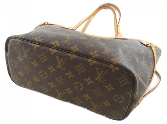 Borsa Louis Vuitton Monogram Neverfull PM Marrone - vista 3