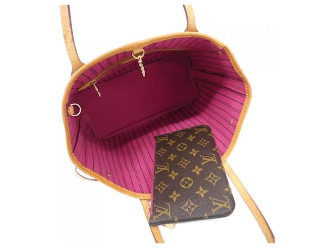 Borsa Louis Vuitton Monogram Neverfull PM Marrone Rosa - vista 6