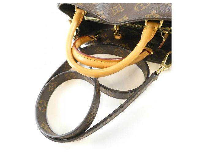 Borsa Louis Vuitton Monogram Montaigne BB Marrone - vista 6