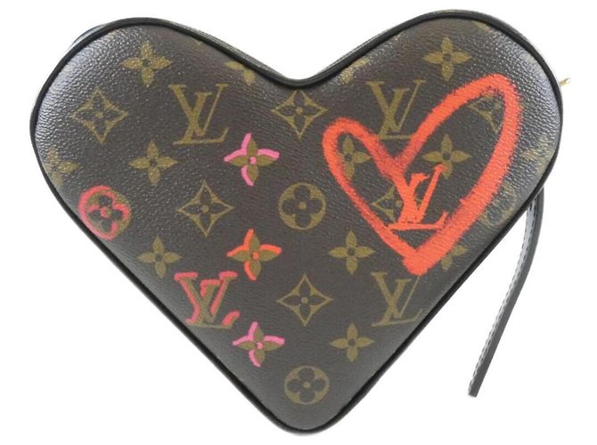 Borsa a tracolla Louis Vuitton Monogram Sac Coeur Marrone - vista 2