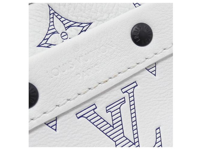 Borsa Portafoglio Portatile Louis Vuitton Monogram Shadow Alpha Bianco - vista 6