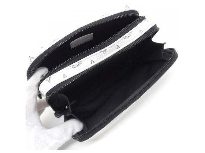 Borsa Portafoglio Portatile Louis Vuitton Monogram Shadow Alpha Bianco - vista 8