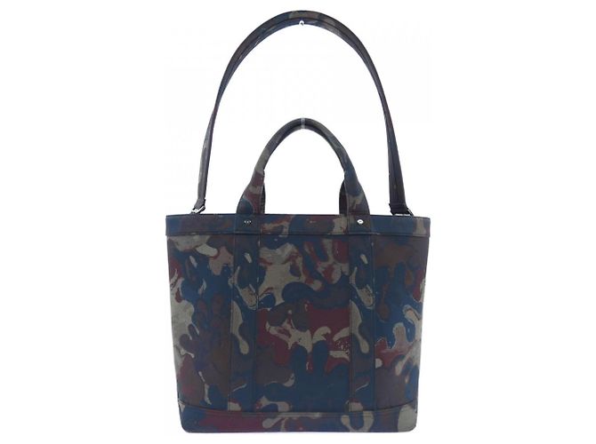 Borsa Christian Dior Dior PETER DOIG Rosso Blu navy - vista 3