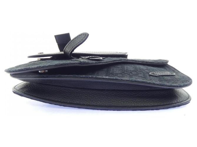 Borsa Christian Dior Dior SADDLE Oblique Nero - vista 4