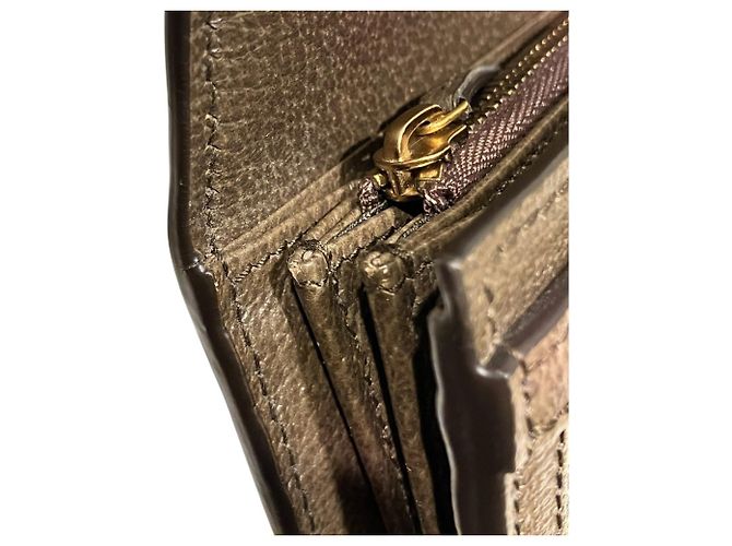 Portafoglio lungo Continental Balenciaga x Gucci Hacker Marrone Beige - vista 7