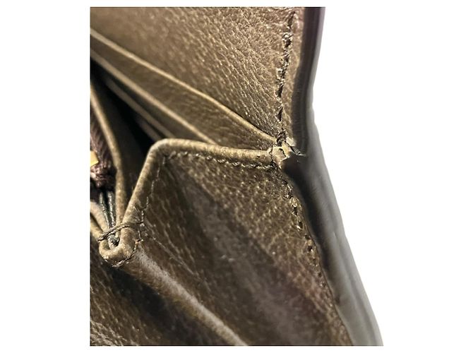 Portafoglio lungo Continental Balenciaga x Gucci Hacker Marrone Beige - vista 8