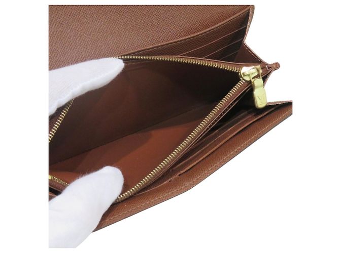 Louis Vuitton Portefeuille Sarah Long Wallet Marrom - vista 5