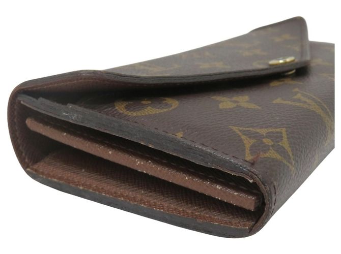 Louis Vuitton Portefeuille Sarah Long Wallet Marrom - vista 7