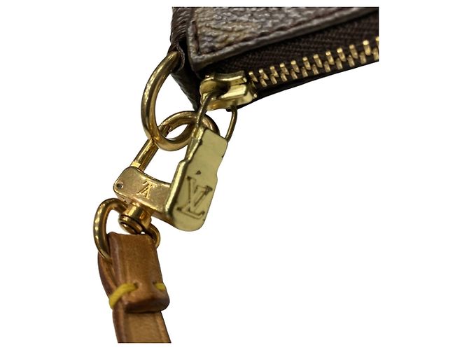 Borsa Louis Vuitton Pochette Accessoires 21 Marrone - vista 5