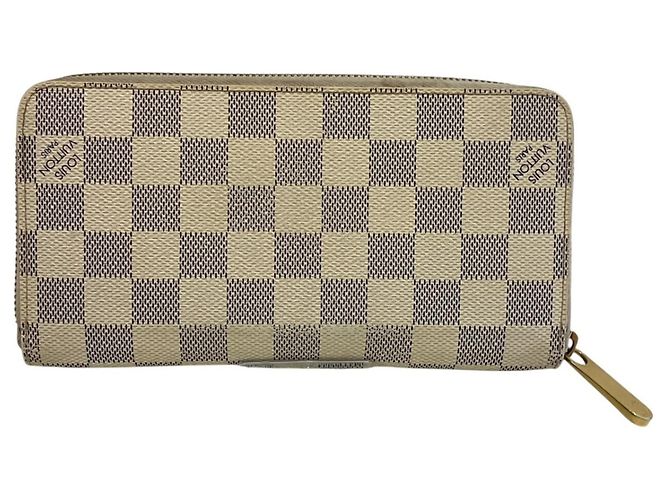 Cartera larga Louis Vuitton Damier Azur Blanco - vista 2