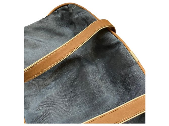 Borsa Loewe Anagram blu in pelle e nylon - vista 7