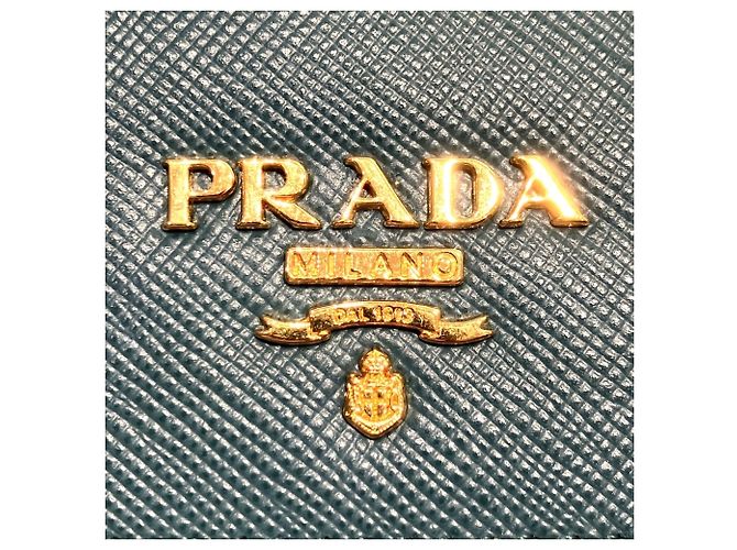 Cartera larga Prada de piel verde - vista 10