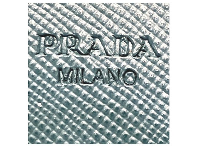 Cartera larga Prada de piel verde - vista 4
