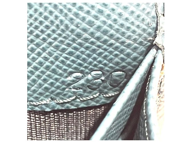 Cartera larga Prada de piel verde - vista 8