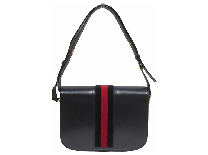 Bolsa de Ombro Gucci Horsebit 1955 Azul marinho - vista 2