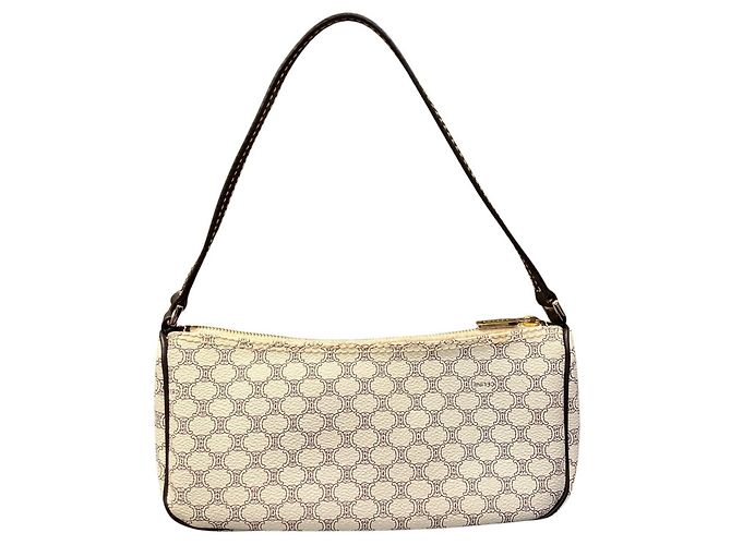 Céline Celine Macadam Handtasche aus Leder Braun - Ansicht 2