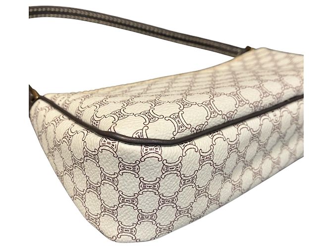 Céline Celine Macadam Handtasche aus Leder Braun - Ansicht 8