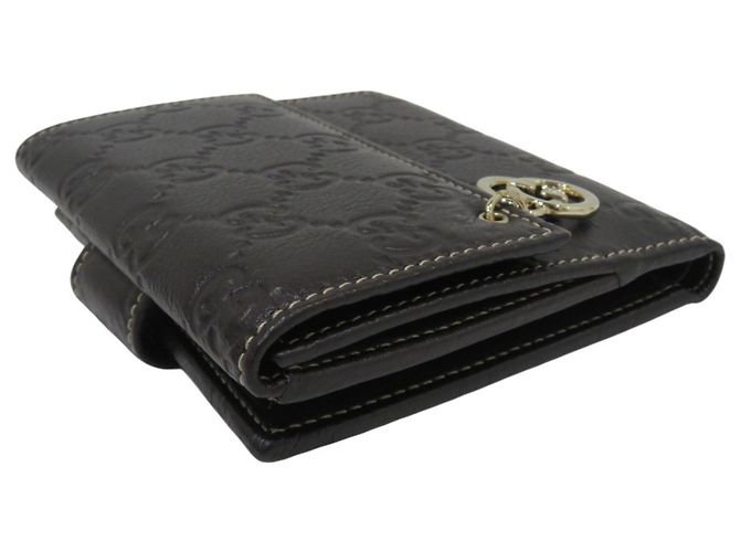 Gucci Guccissima Leder Geldbörse Bi-fold Schwarz - Ansicht 8