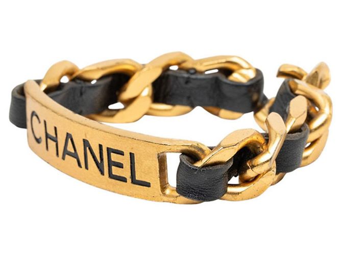 Timeless Bracciale con ciondoli vintage Chanel Nero D'oro - vista 2