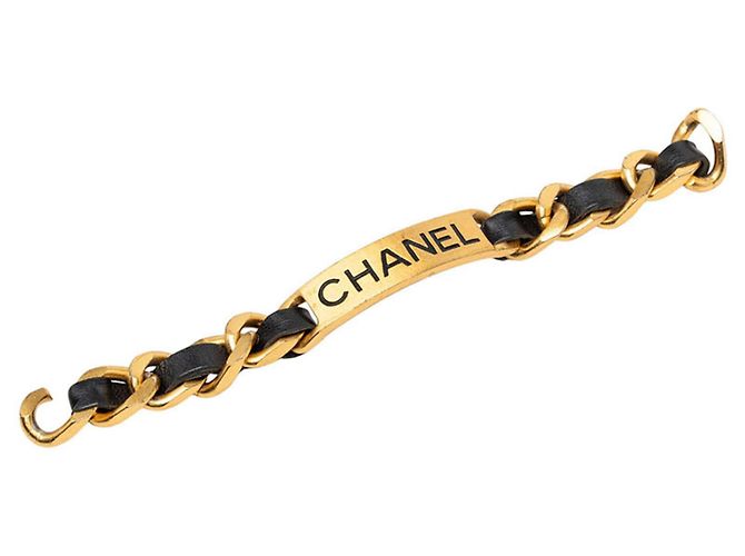 Timeless Bracciale con ciondoli vintage Chanel Nero D'oro - vista 4
