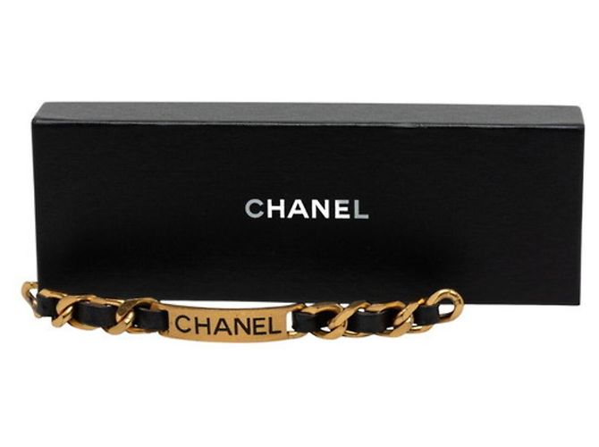 Timeless Bracciale con ciondoli vintage Chanel Nero D'oro - vista 7