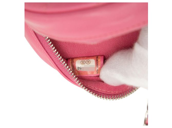 Borsa a tracolla con catena Chanel Matelassé Coco Mark Rosa - vista 6