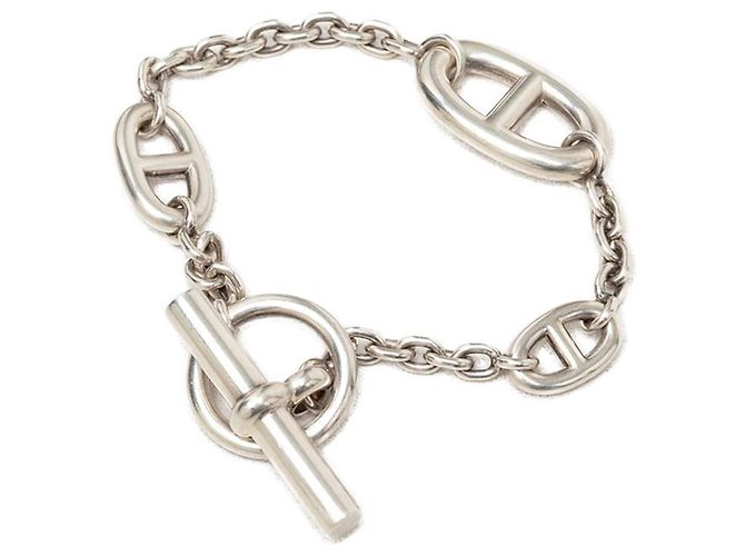 Hermès Bracciale Charm T-bar Hermes Chaine d'Ancre Farandole Argento - vista 2