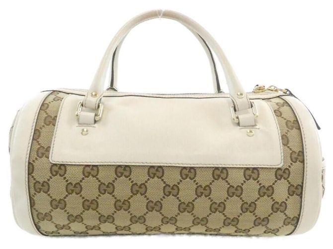 Borsa Gucci GG Canvas Bianco Beige - vista 2