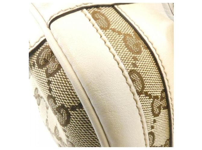 Borsa Gucci GG Canvas Bianco Beige - vista 4