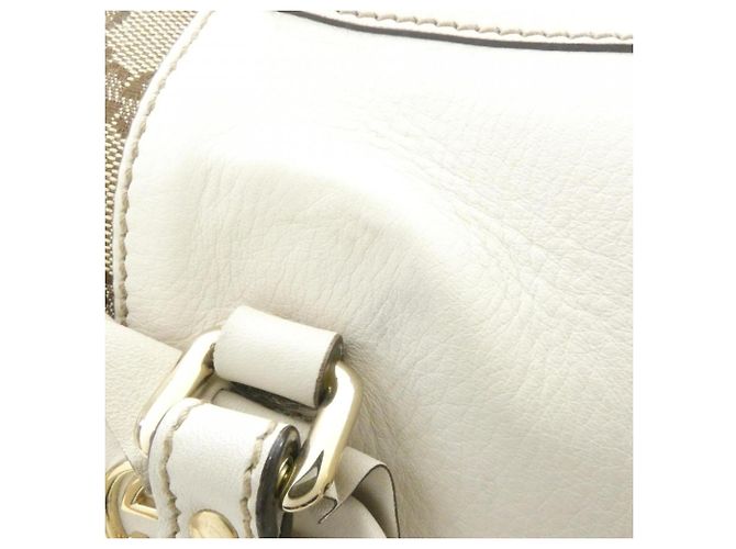 Borsa Gucci GG Canvas Bianco Beige - vista 5