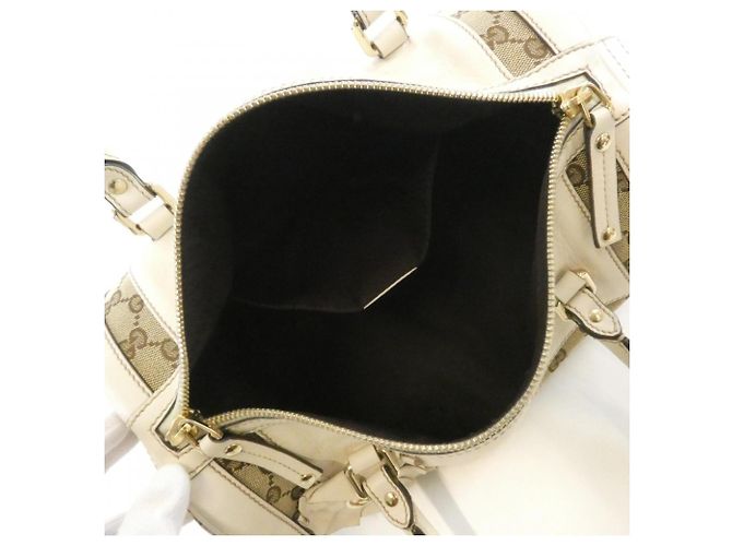 Borsa Gucci GG Canvas Bianco Beige - vista 9