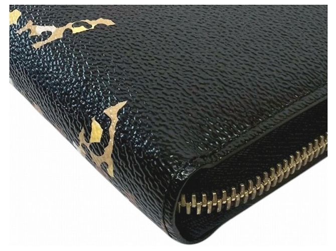 Louis Vuitton Zippy Wallet Long Monogram Giant Toile Nero - vista 3