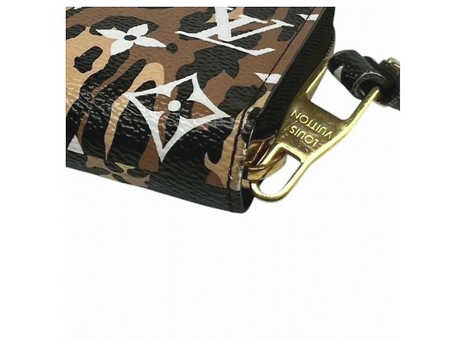 Louis Vuitton Zippy Wallet Long Monogram Giant Toile Nero - vista 4