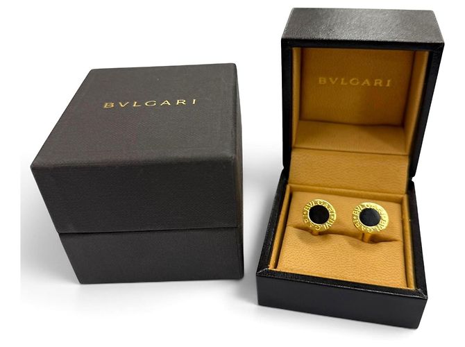 Bulgari Gemelli Bvlgari in oro giallo 18K e onice Nero D'oro - vista 2