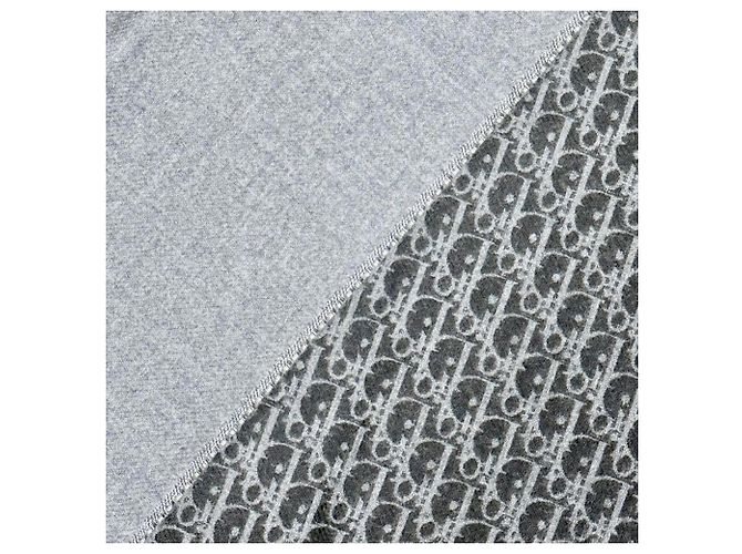 Christian Dior Dior Homme Stola 100% Wolle Grau Braun - Ansicht 4