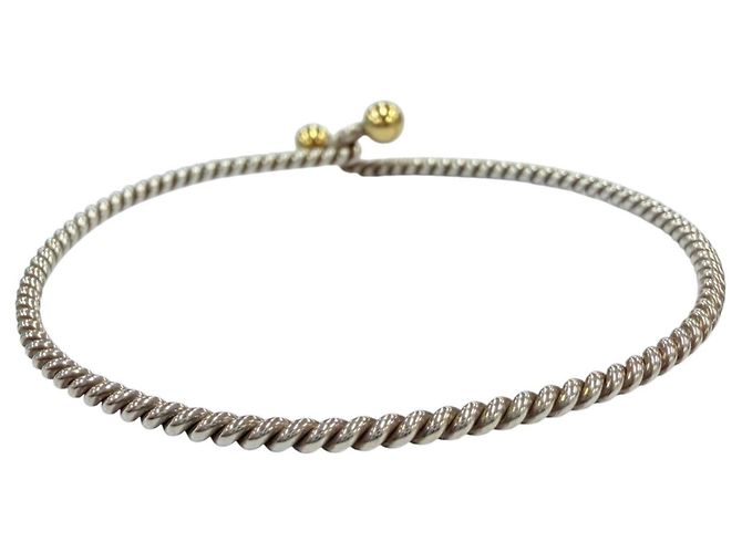 Tiffany & Co. Bracciale Rigido Double Eye Twist Argento D'oro - vista 4