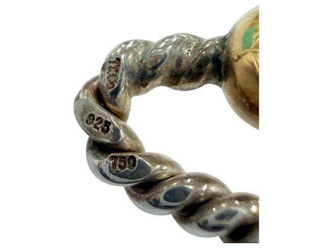 Tiffany & Co. Bracciale Rigido Double Eye Twist Argento D'oro - vista 7