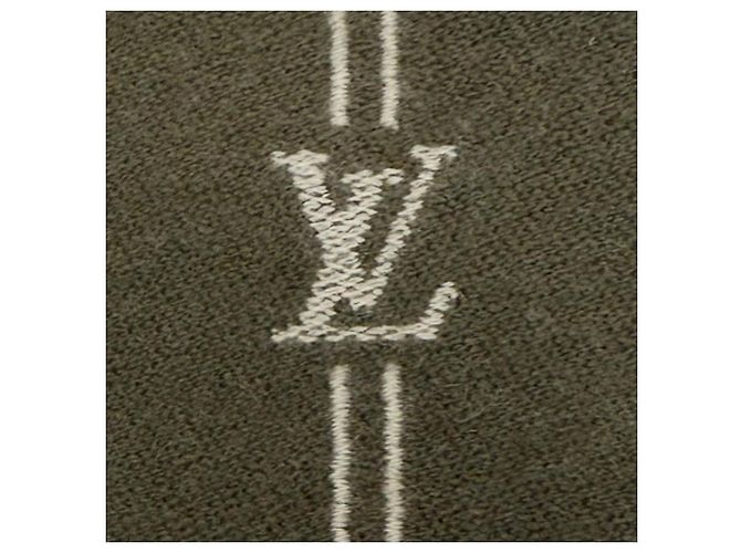 Stola in lana kaki Louis Vuitton Cachi - vista 6