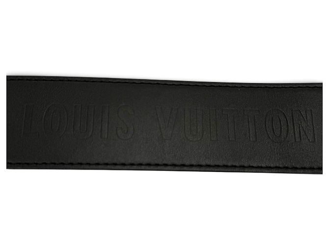 Tracolla in pelle con logo Louis Vuitton Nero - vista 4