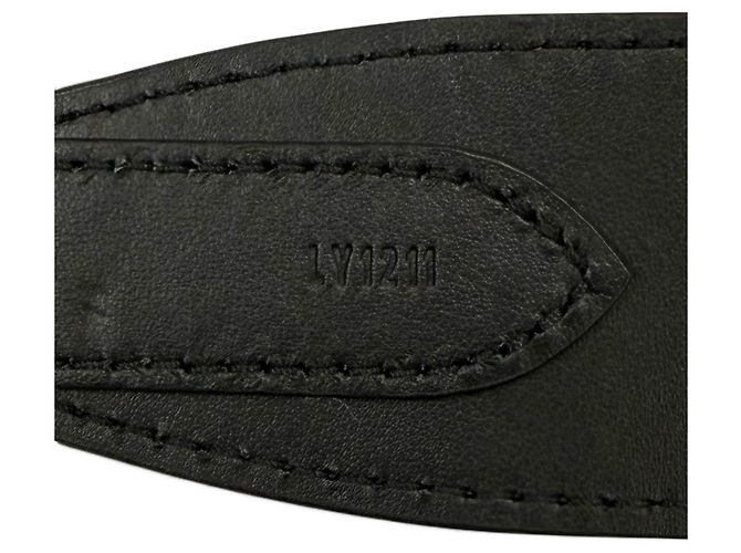 Tracolla in pelle con logo Louis Vuitton Nero - vista 8